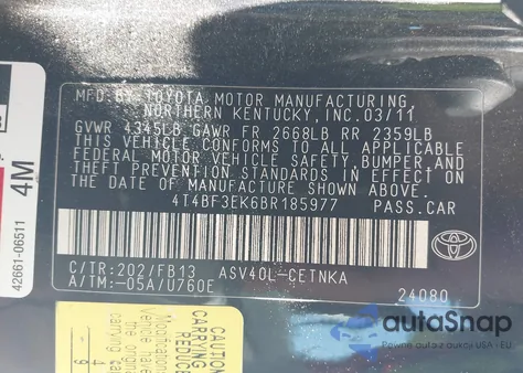 4T4BF3EK6BR185977